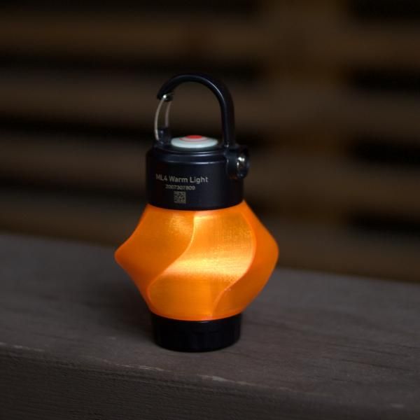 Design Studio Bergchen ML4 ランタンシェード うねり (アンバーグローブ)