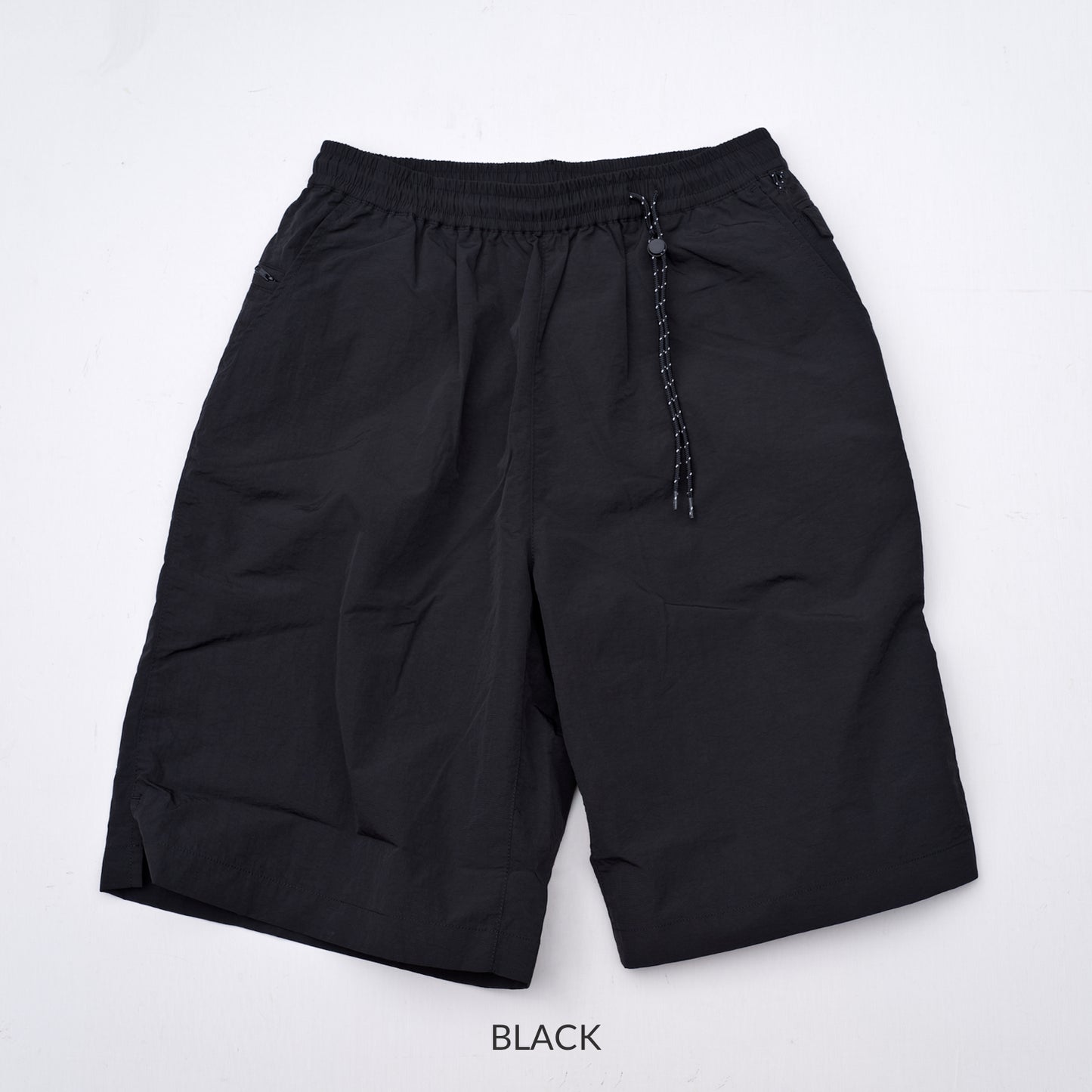 迷迭香 Nylon Harvest Loose Shorts BLACK