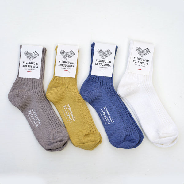 くぅこぅ様 NISHIGUCHI KUTSUSHITA リネンリブソックス - Rimba – Rimba Online Store