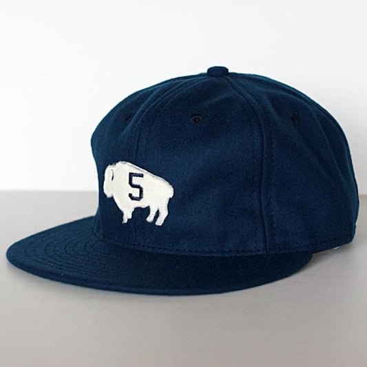 GOWEST × EBBETS FIELD  6PANEL BASEBALL CAP (NAVY)