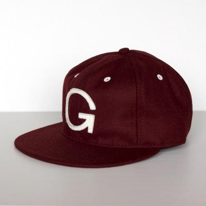 GOWEST × EBBETS FIELD  6PANEL BASEBALL CAP (WINE)