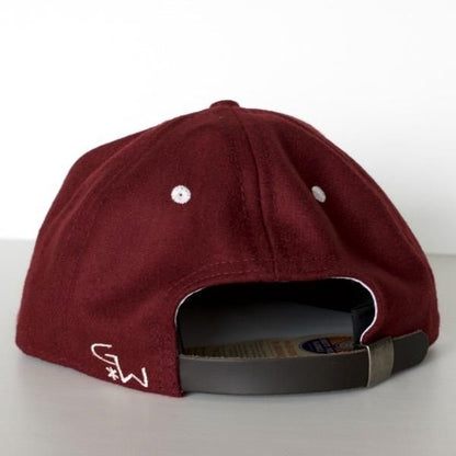 GOWEST × EBBETS FIELD  6PANEL BASEBALL CAP (WINE)