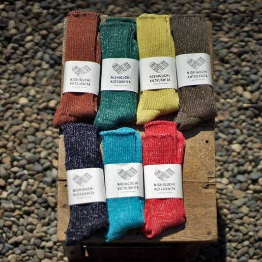 Nishiguchi Kutsushita  ヘンプコットンリブソックス