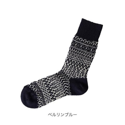 Nishiguchi Kutsushita  ウールジャガードソックス