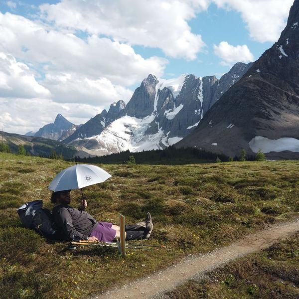 Six Moon Designs  Silver Shadow Carbon Umbrella