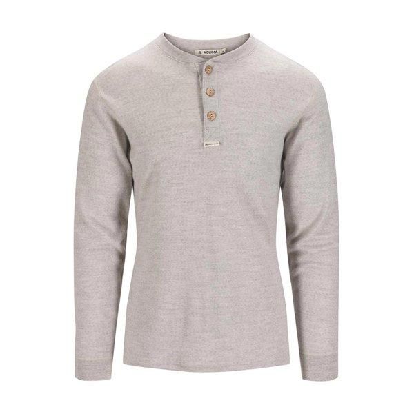 ACLIMA Warmwool Grandad Shirt Beige Melange