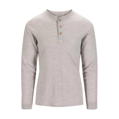 ACLIMA Warmwool Grandad Shirt Beige Melange