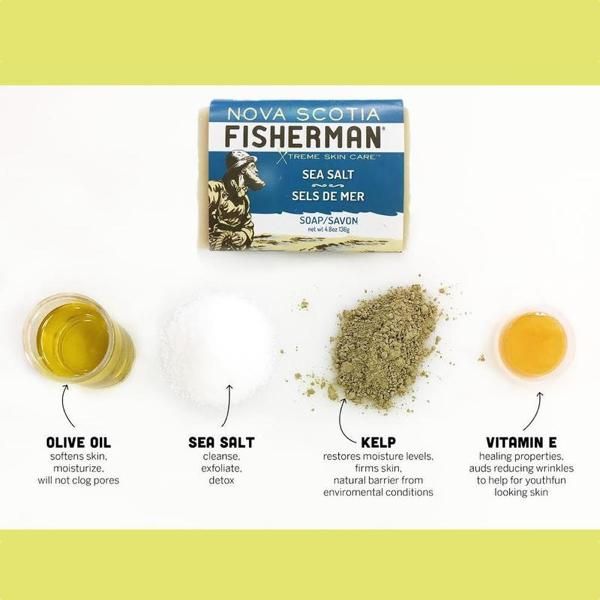 NOVA SCOTIA FISHERMAN  BODY WASH BAR  Sea Salt