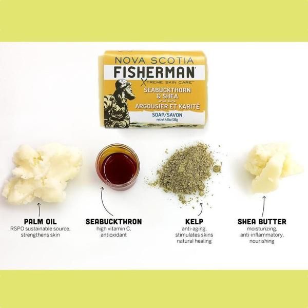 NOVA SCOTIA FISHERMAN  BODY WASH BAR  Seabuckthorn and Shea