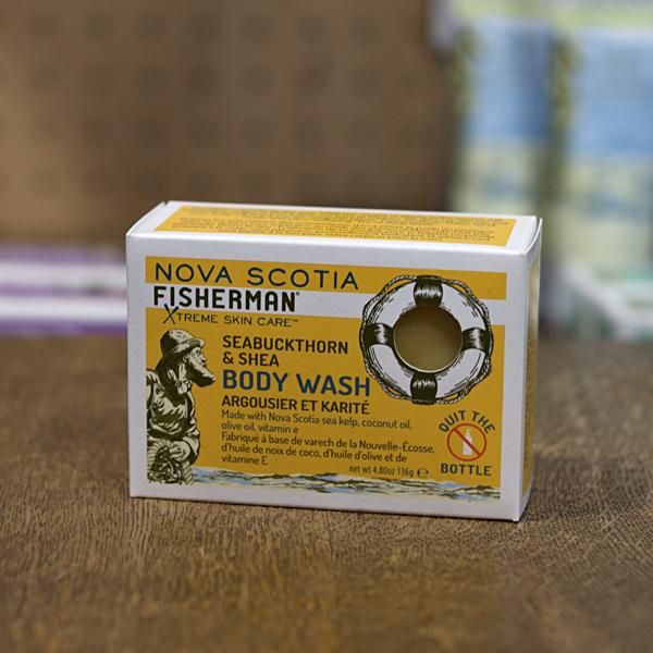 NOVA SCOTIA FISHERMAN  BODY WASH BAR  Seabuckthorn and Shea