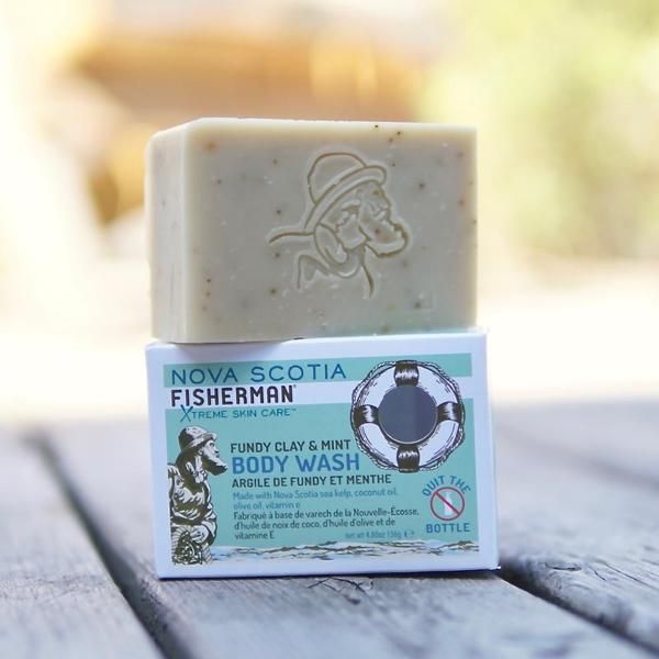 NOVA SCOTIA FISHERMAN  BODY WASH BAR  Fund Clay & Mint