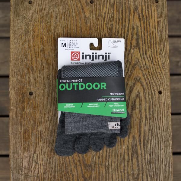 injinji  OUTDOOR Midweight  Mini Crew Nu Wool