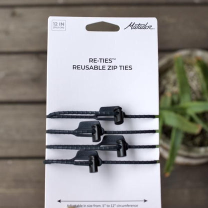 Matador  Re-Ties™ Reusable Zip Ties  4-Pack