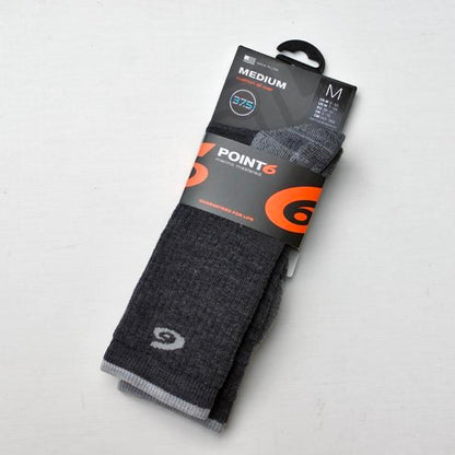 POINT6 37.5 Hiking Essential Medium Crew GRAY