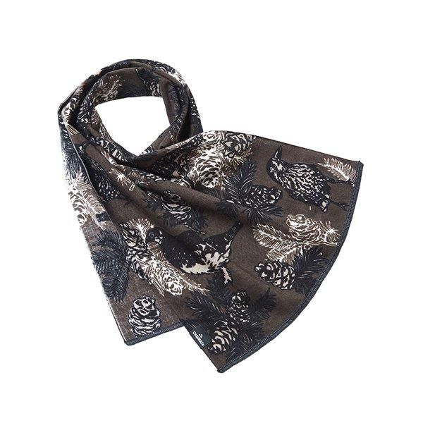 [店頭販売] CHAORAS  スポーツてぬぐい  ライチョウ&ホシガラス セピア