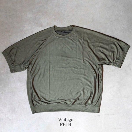 RawLow Mountain Works Dad Lite Crew Vintage Khaki