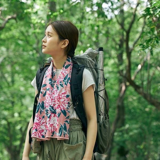 CHAORAS  スポーツてぬぐい  シャクナゲ