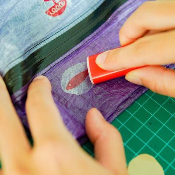 perm and baton  Repair sticker