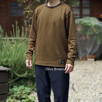 STATIC Adrift Crew Olive Brown