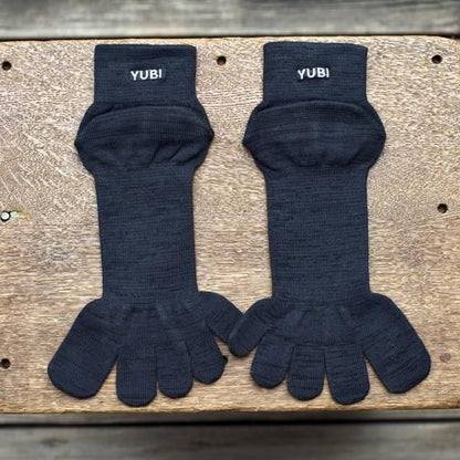 YUBI SOCKS Toe Socks Quarter Crew Axio Wool