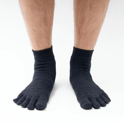 YUBI SOCKS Toe Socks Quarter Crew Axio Wool