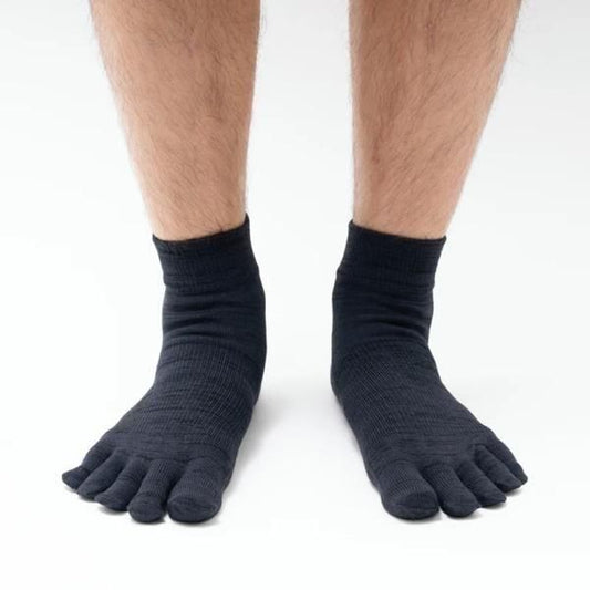 YUBI SOCKS  Toe Socks Quarter Crew Axio Wool