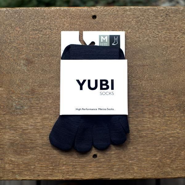 YUBI SOCKS Toe Socks Quarter Crew Axio Wool