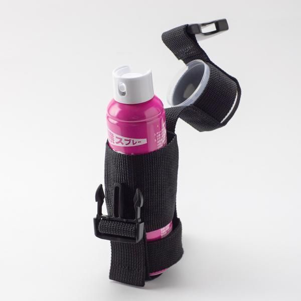 熊一目散【専用ホルダーつき】キャンプ・ハイキング・登山携行用スプレー 登山中の“もしも”に備える新たな相棒！国産熊スプレー「熊一目散」が