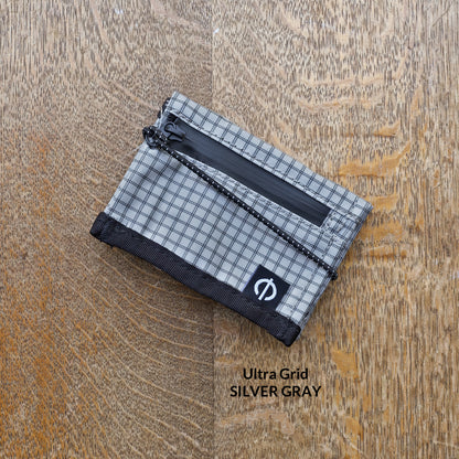 CRV Minimal Wallet Ultra Grid SILVER GRAY