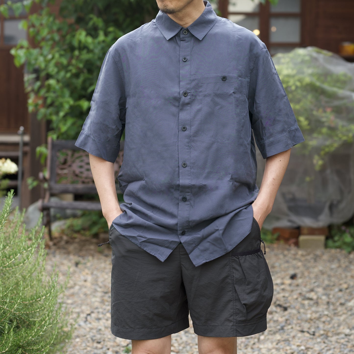 HOUDINI Ms Tree Shortsleeve Shirt Hombre Blue