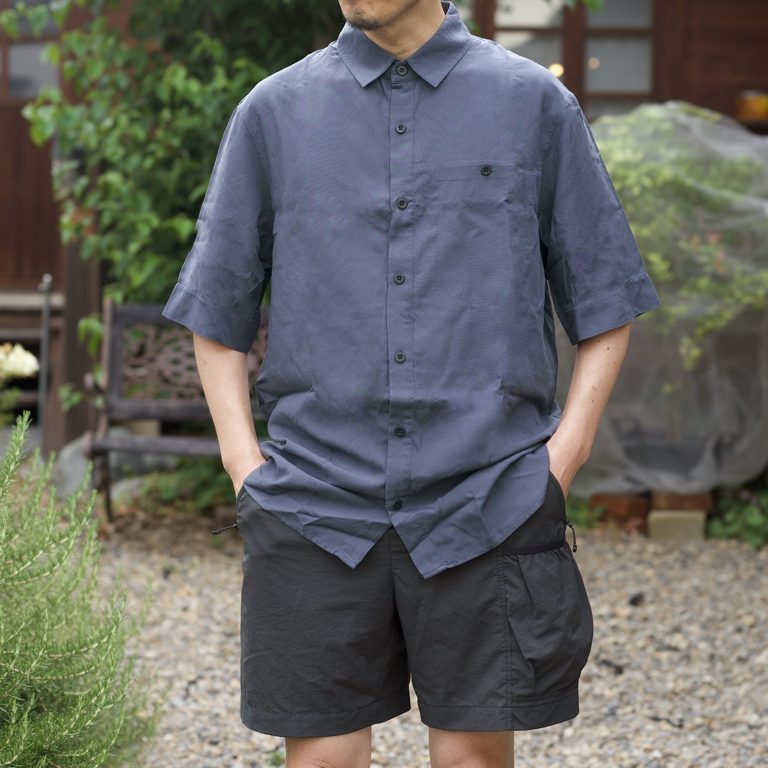 HOUDINI Ms Tree Shortsleeve Shirt Hombre Blue