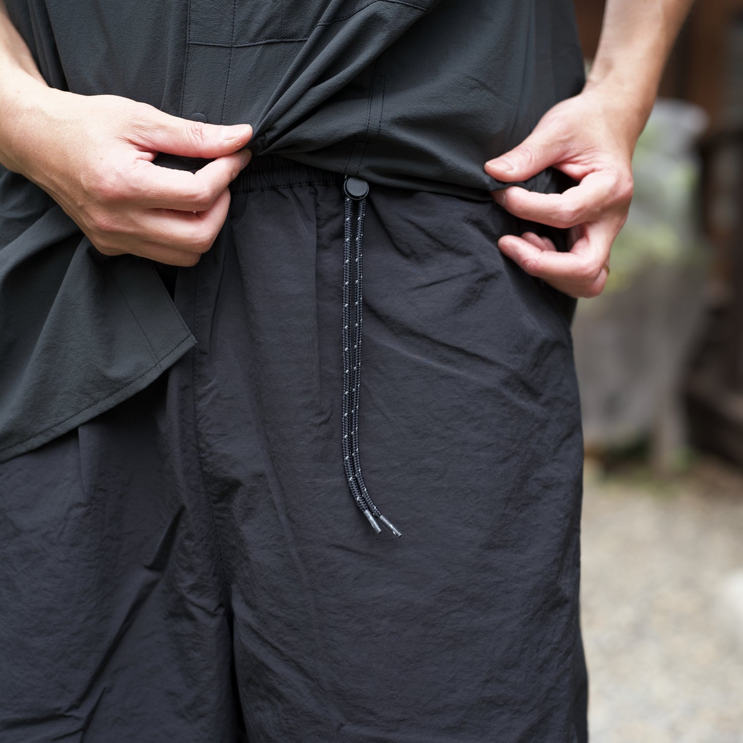 迷迭香 Nylon Harvest Loose Shorts