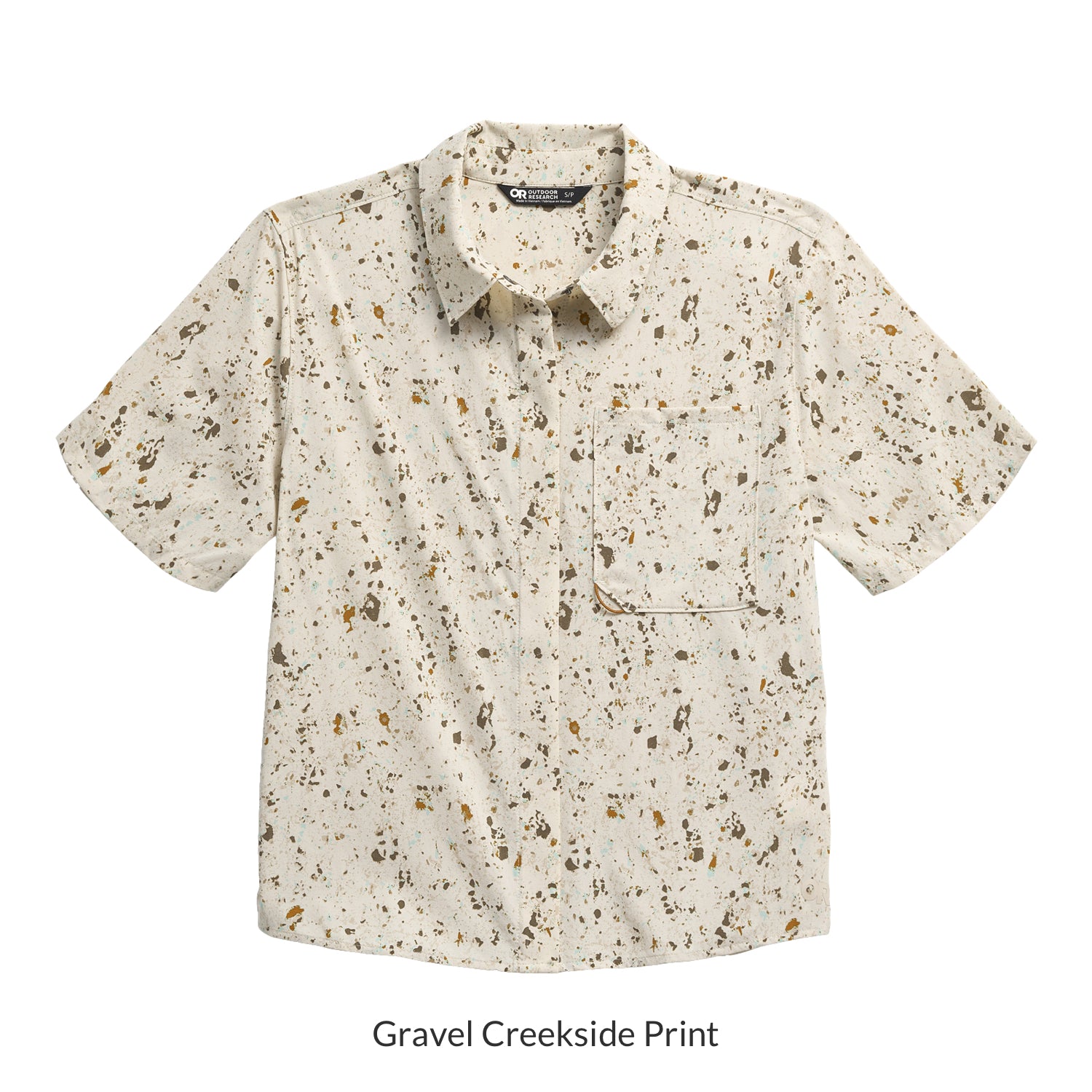 OUTDOOR RESEARCH ウィメンズ アストロマン ショートスリーブ サンシャツ Gravel Creekside Print