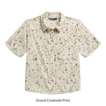 OUTDOOR RESEARCH ウィメンズ アストロマン ショートスリーブ サンシャツ Gravel Creekside Print
