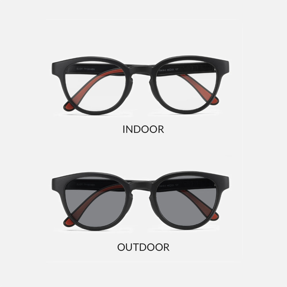 TYMER ELIOT Matt Black/Photochromic Clear to Grey