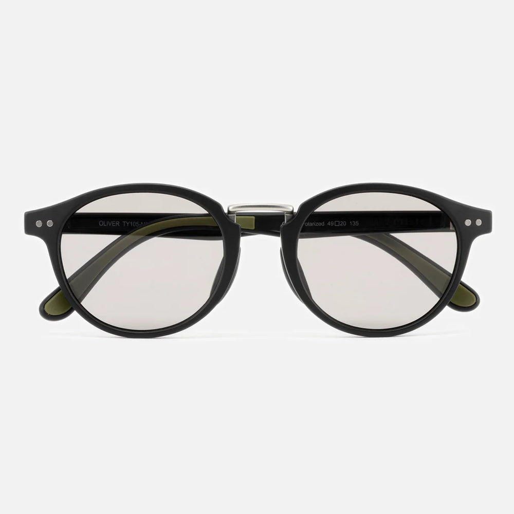 TYMER OLIVER Matte Black / Photochromic Grey Polarized